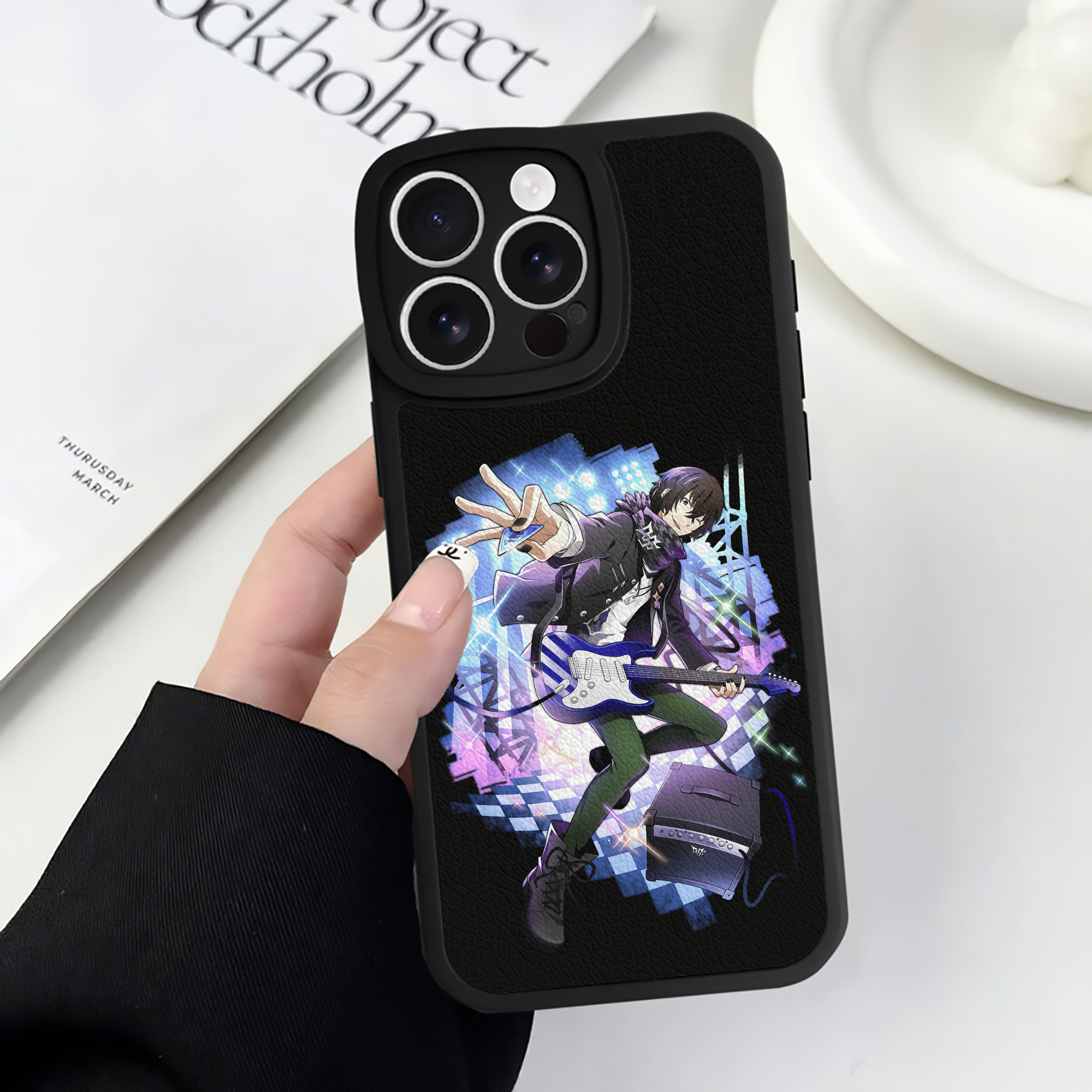 （画像用） 文豪ストレイドッグス Bungo Stray Dogs 【iPhone 16シリーズ対応】シリコンスマホケース（レザー調） 材質：シリコン